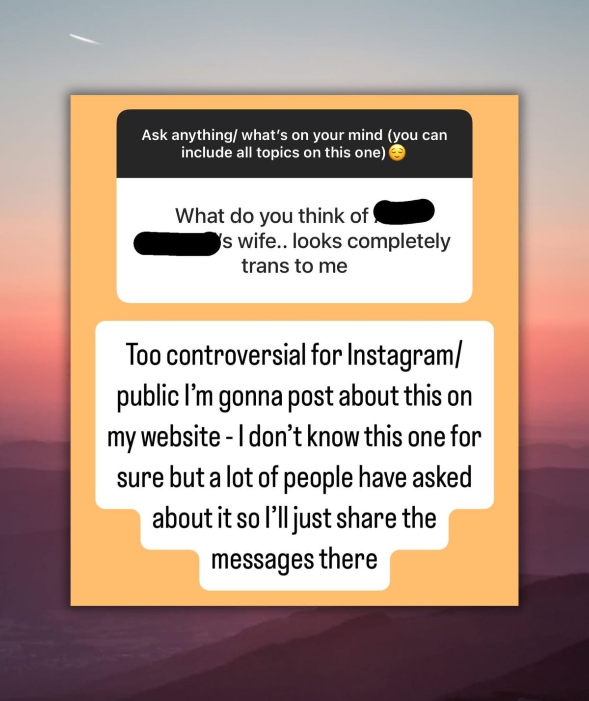 Too Controversial for Instagram