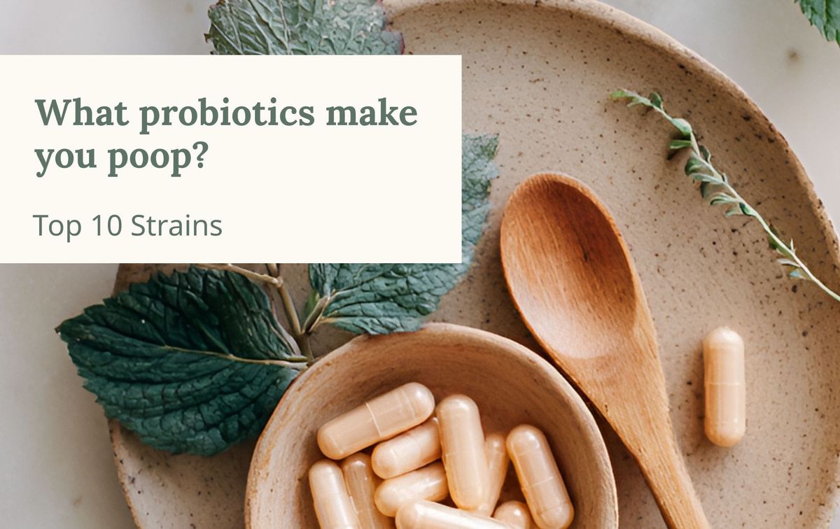 Probiotic capsules on a ceramic plate