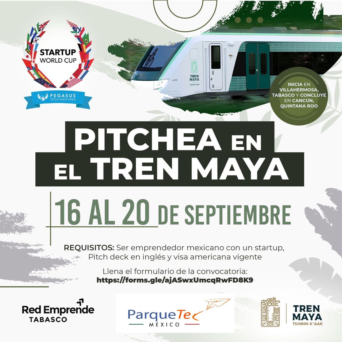 Startup World Cup 2024 abordo del Tren Maya