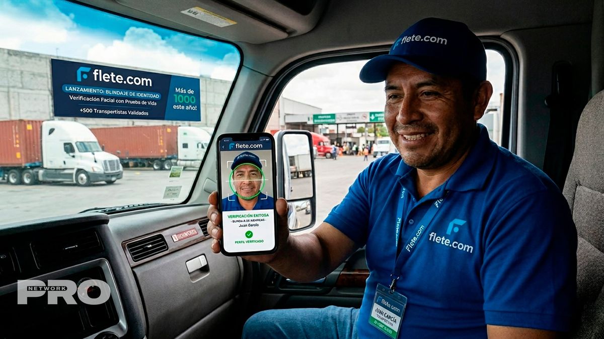 Flete.com lanza la primera verificación de identidad por reconocimiento facial para transportistas en México