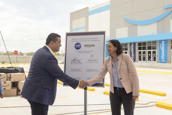 El gobierno de Guanajuato y Amazon México firman acuerdo para impulsar pymes