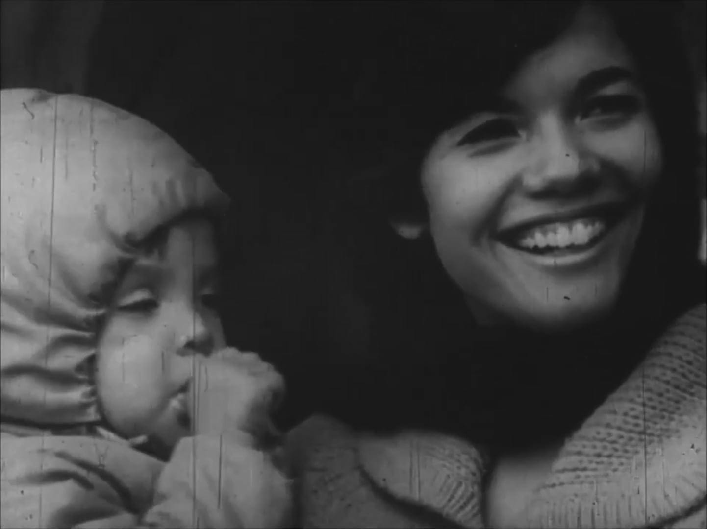 Mother and child at Chicano anti-war demonstration, East Los Angeles, California, 1970 February 28.