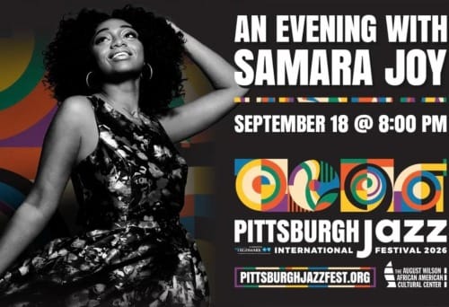 16th Annual Pittsburgh International Jazz Festival flyer featuring Samara Joy