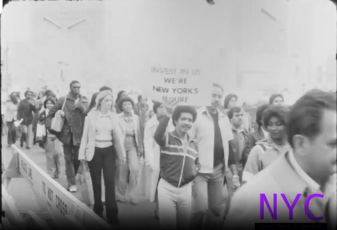 Borough of Manhattan Community College protest November 11, 1978