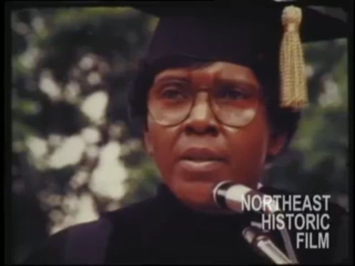 Congresswoman Barbara Jordan at Brandeis University Commencement 1976
