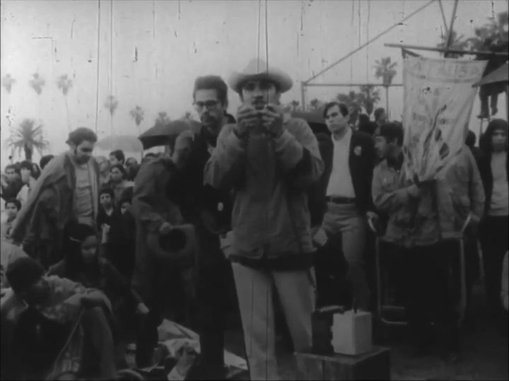 Chicano anti-war demonstration, East Los Angeles, California, 1970 February 28. 