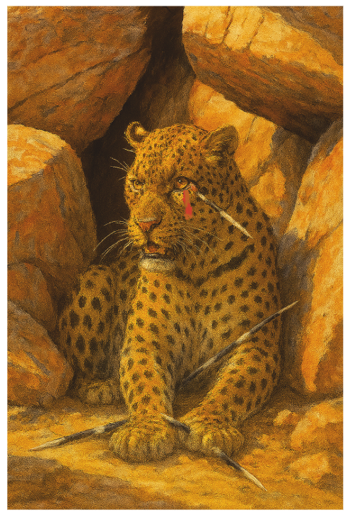 Leopard and Porcupine