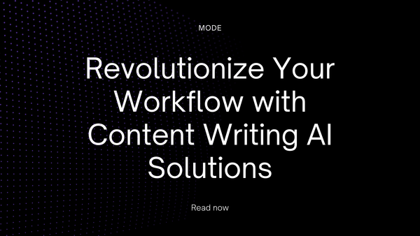 Revolutionize Your Workflow with Content Writing AI Solutions