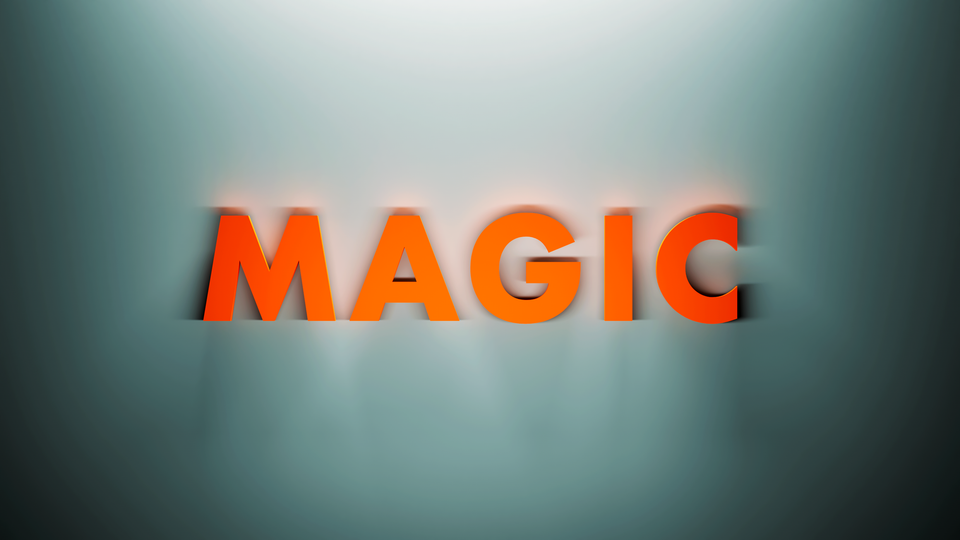 Featured image with the word MAGIC in orange letters.