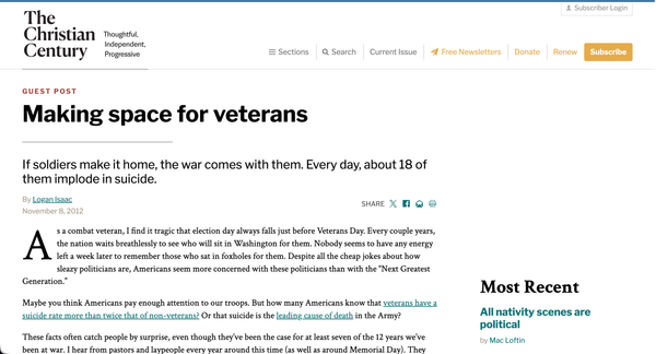 “Making space for veterans”