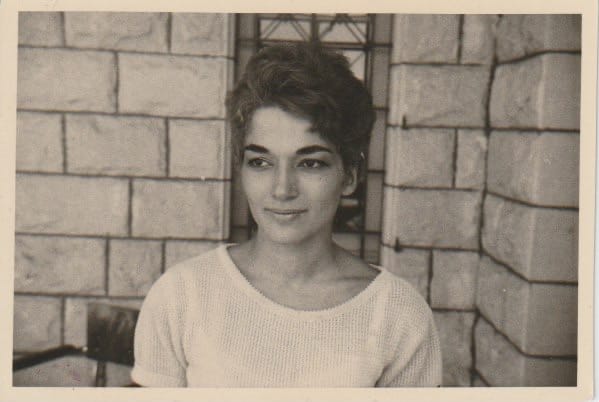 A black and white photo of a Syrian Turkish goddess.