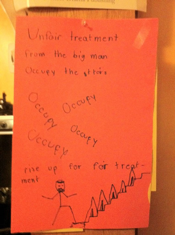 Occupy the Stairs--by a kid in Lansing, W.Va.