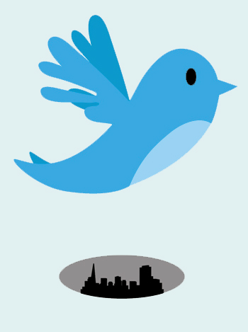 Twitter Shadow over San Francisco