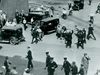 Minneapolis police in confrontation with members of Teamsters Local 574 during the citywide 1934 Minneapolis Teamsters Strike. Credit: Hennepin History Museum collections.