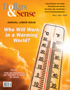 Cover of May/June 2026 issue with thermometer showing over 100 degress and headline "Who Will Work in a Warming World?"