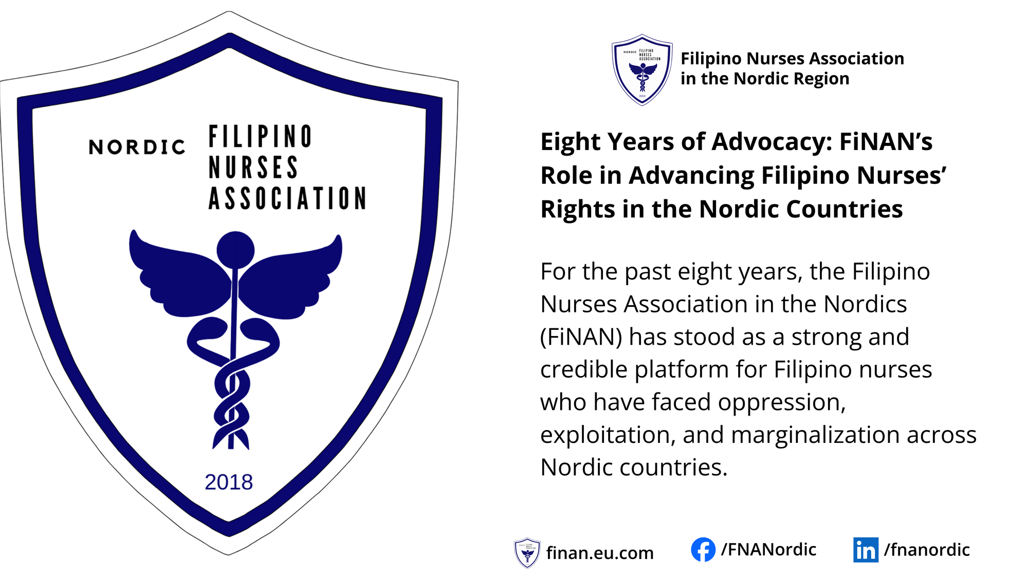 Eight Years of Advocacy: FiNAN’s Commitment to Filipino Nurses in the Nordics