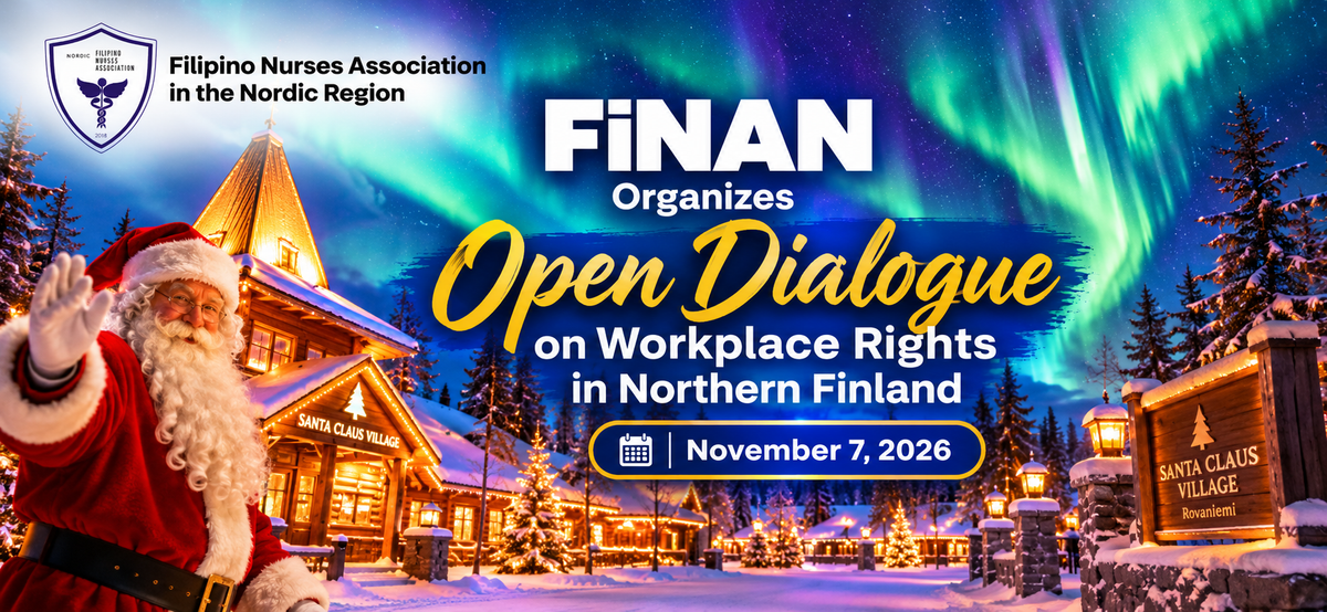 FiNAN to Hold Open Dialogue on Workplace Rights for Filipino Nurses in Northern Finland