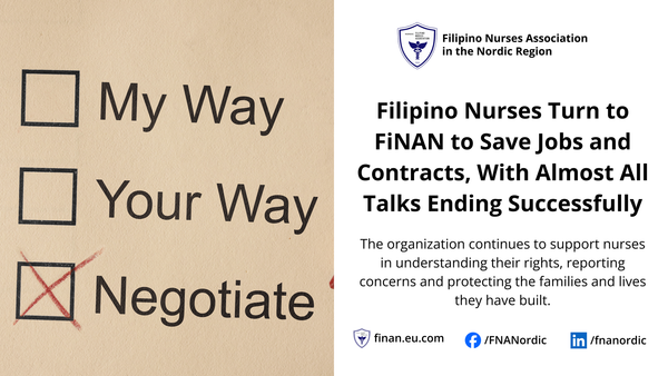Filipino Nurses Turn to FiNAN to Save Jobs and Contracts, With Almost All Talks Ending Successfully