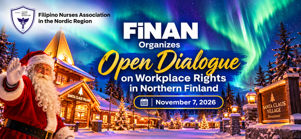 FiNAN to Hold Open Dialogue on Workplace Rights for Filipino Nurses in Northern Finland