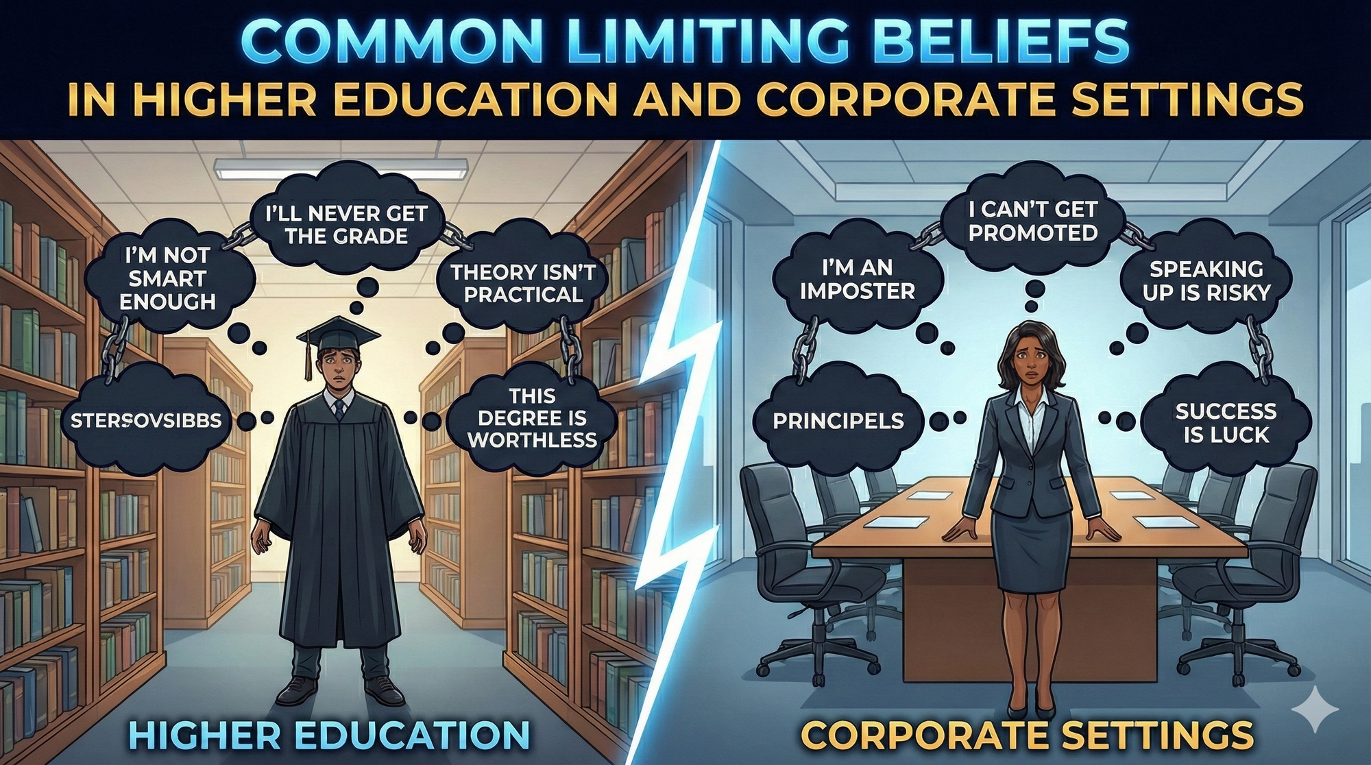Common Limiting Beliefs in Higher Education and Corporate Settings