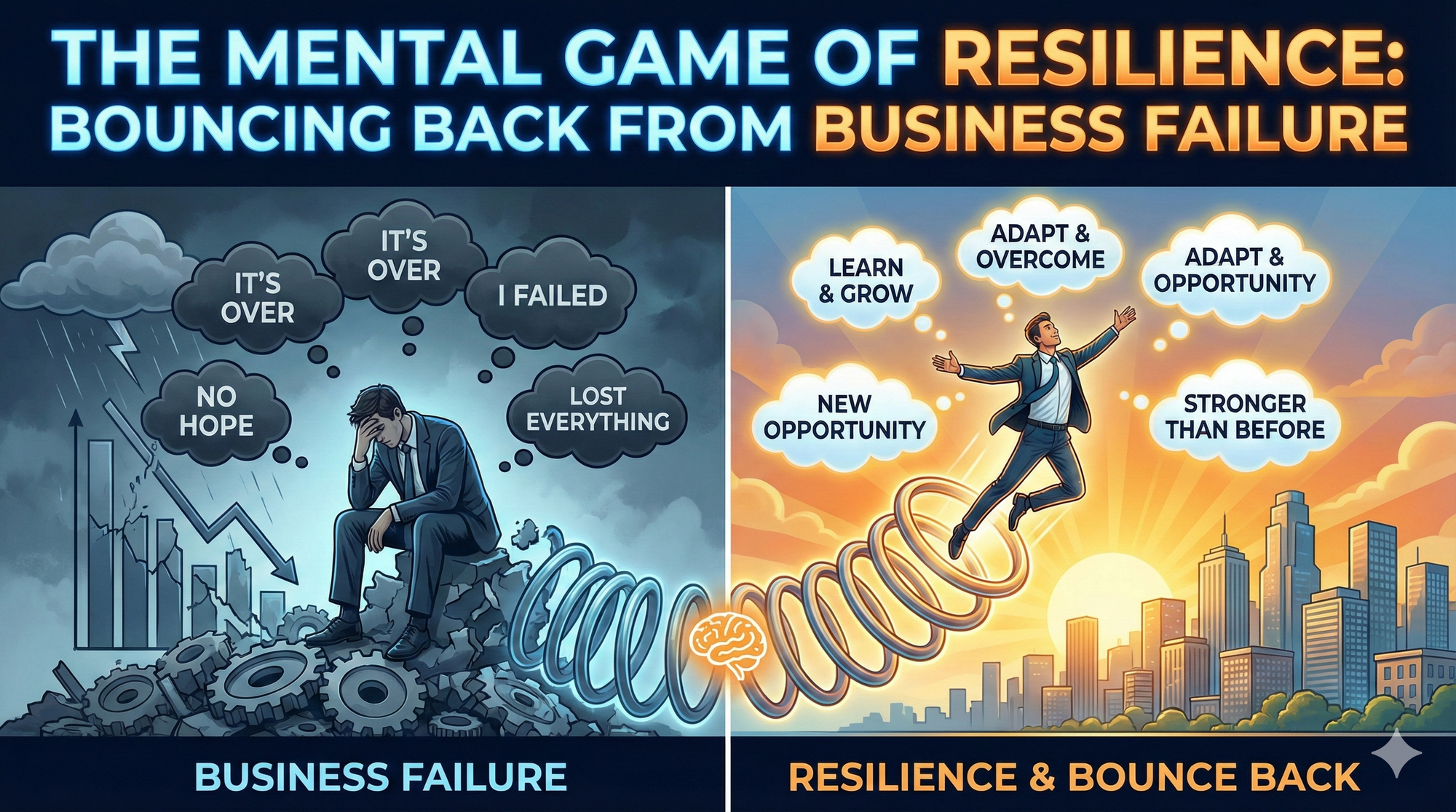 The Mental Game of Resilience: Bouncing Back from Business Failure