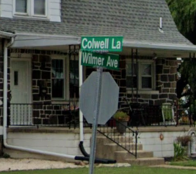 Wilmer Ave street sign as shown on Google Street View