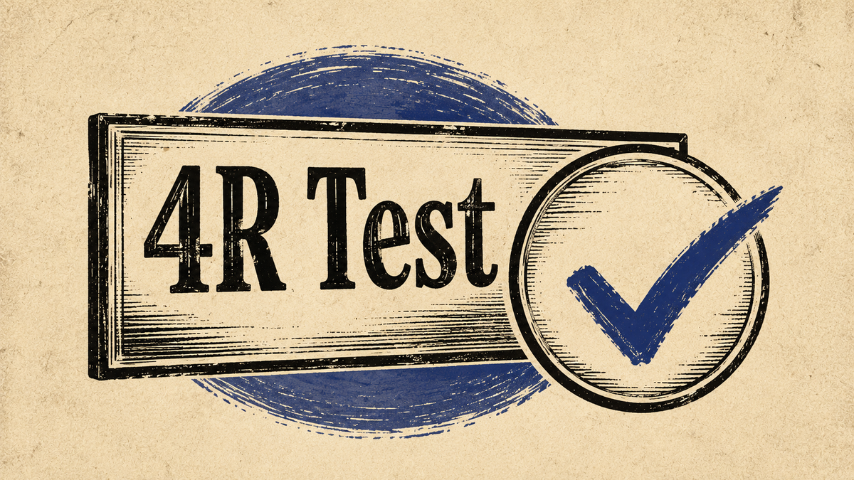 The 4R Model Test: How to Tell If a New AI Model Is Worth Your Time