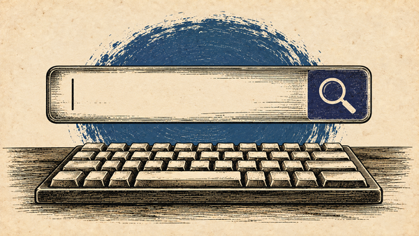 Typing into a genealogy site's search box — family historians, not AI agents, run the search.