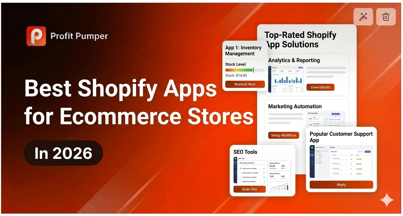 Here are the 8 Best Shopify Apps for Ecommerce Stores In 2026