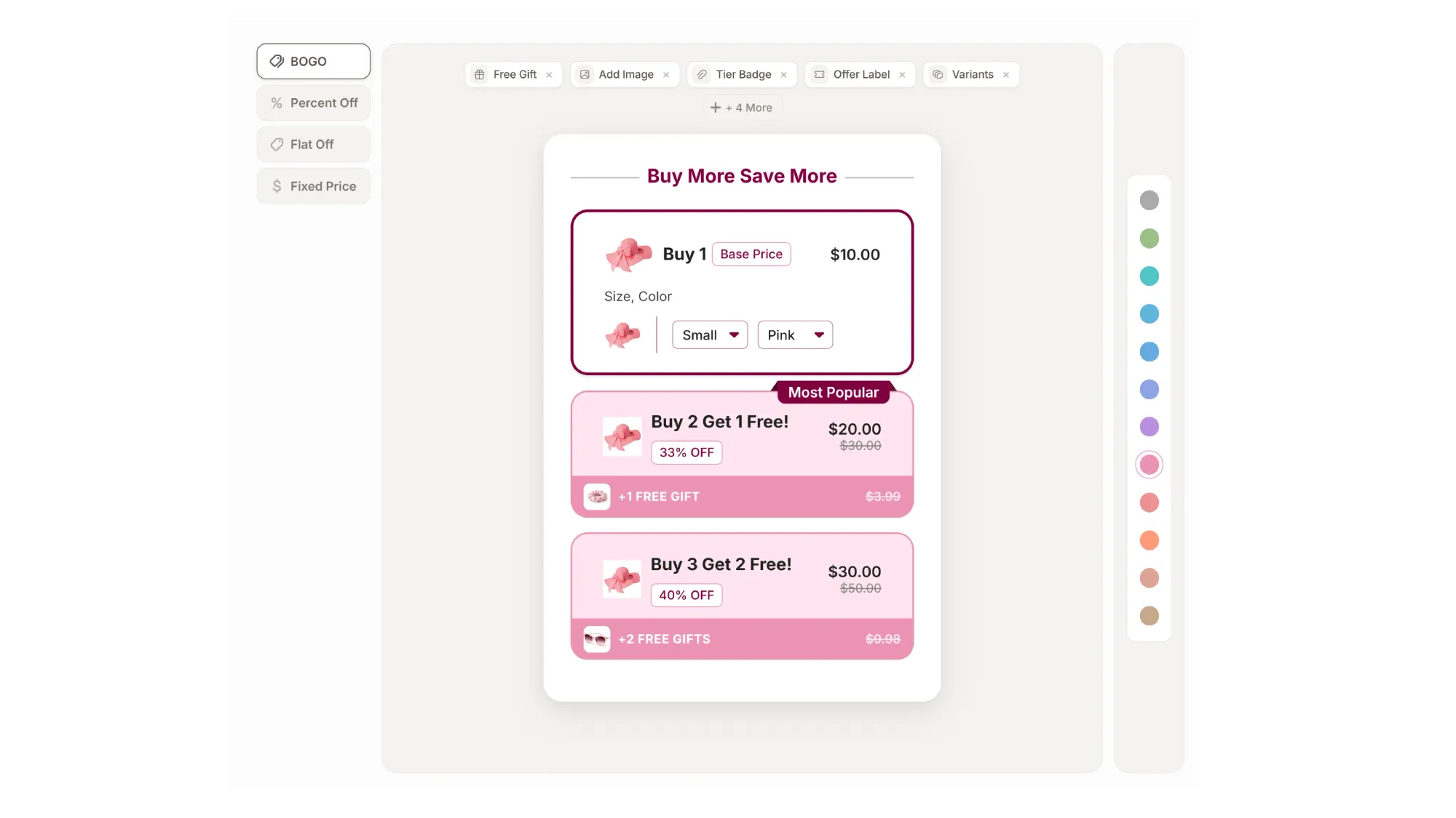 Pumper Bundles buy more save more campaign