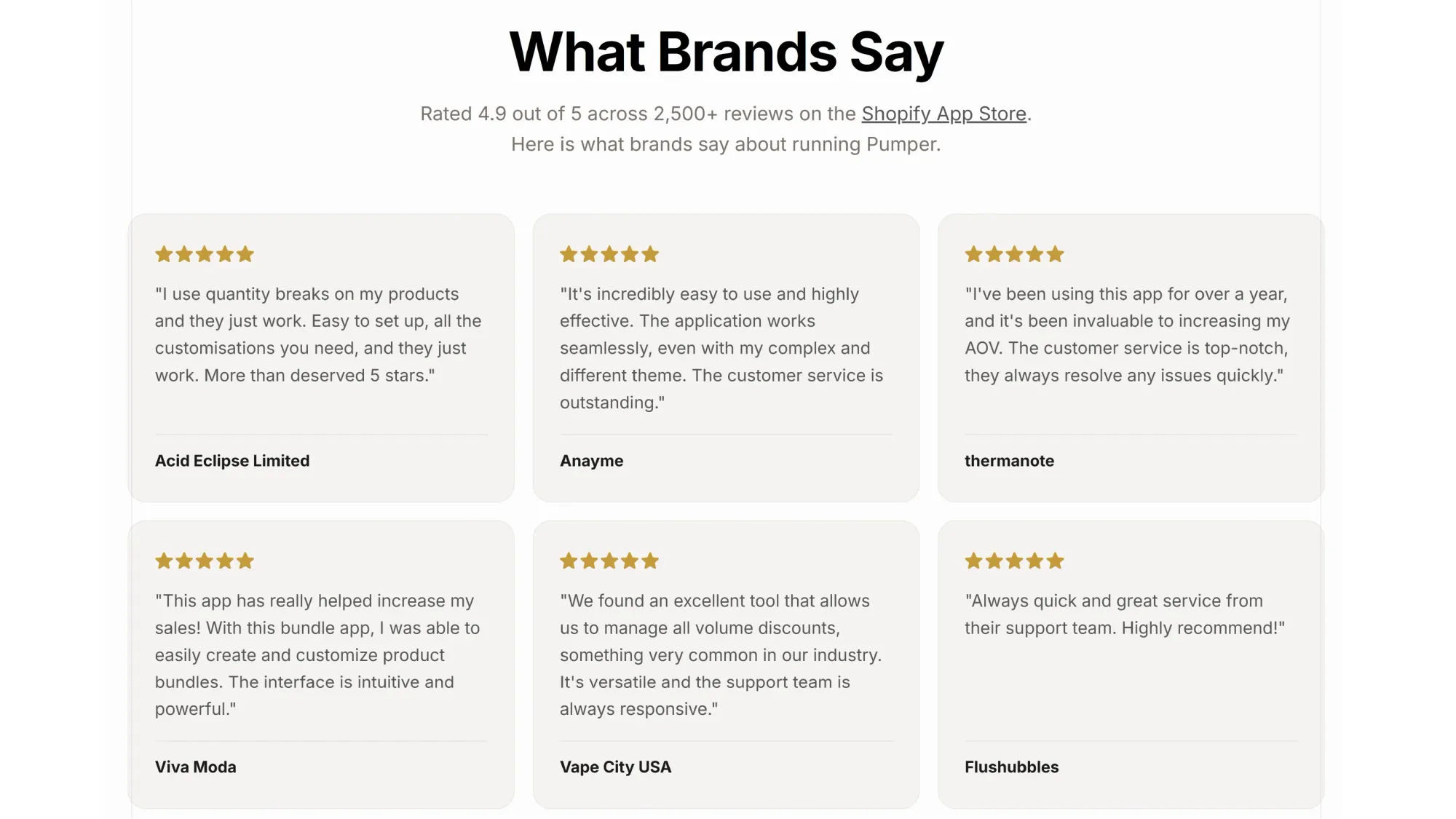 Pumper Bundles 5-star reviews