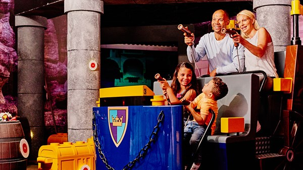 Riding Merlin's Apprentice at Lego Land in Mesa, Arizona