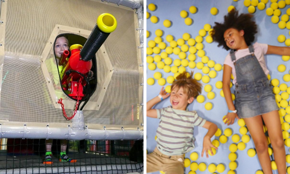 Kids playing at Uptown Jungle in Mesa, AZ