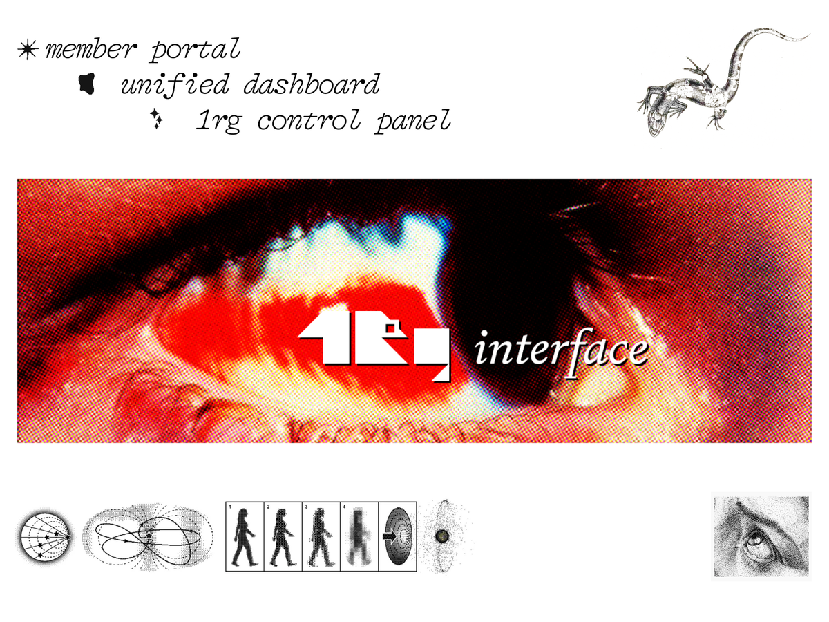 Announcing the Interface; 1RG Member Update 2026-10-09