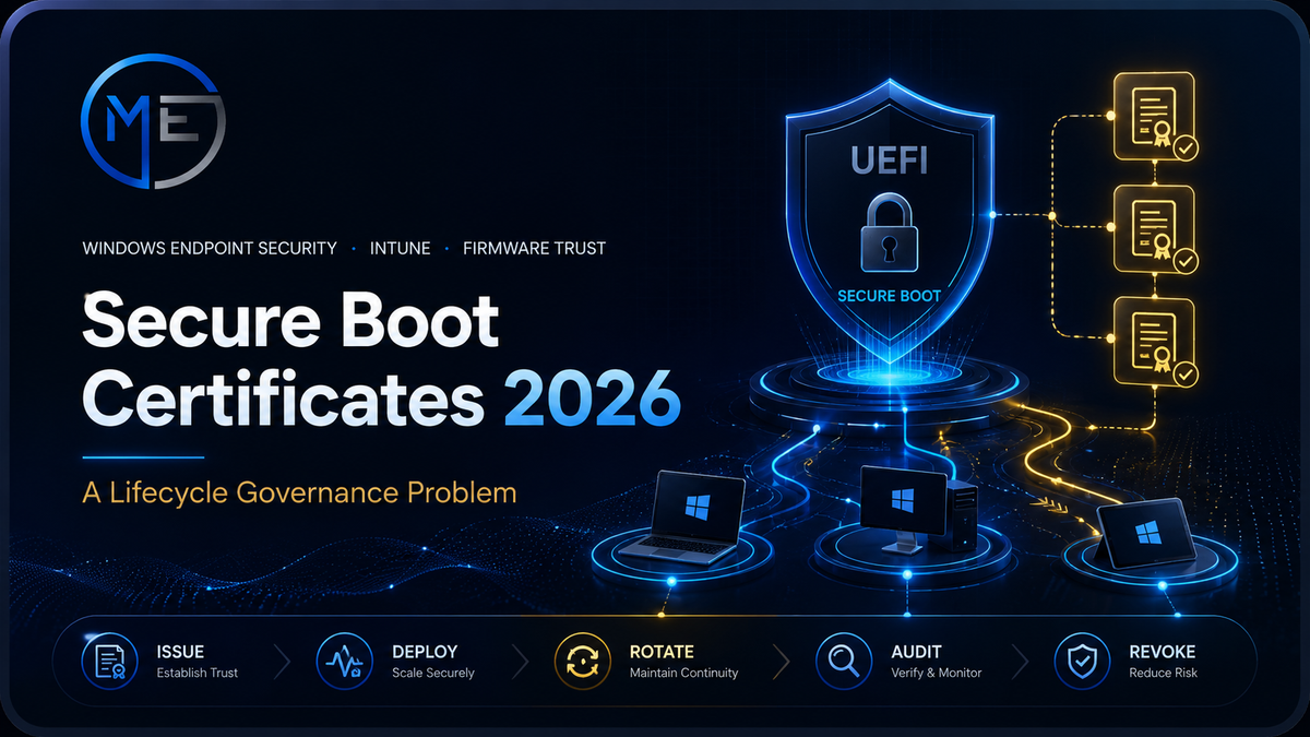 Secure Boot Certificate Lifecycle