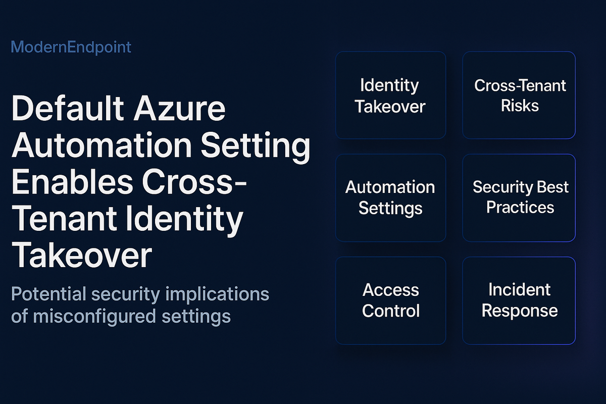 [PREVIEW] Default Azure Automation Setting Enables Cross-Tenant Identity Takeover: What IT…