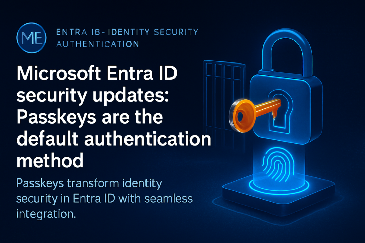 Microsoft Entra ID security updates: Passkeys are the default authentication method