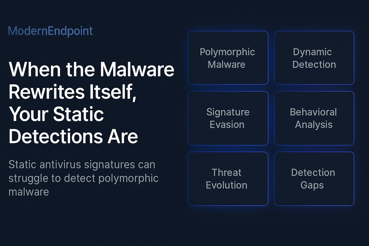 When the Malware Rewrites Itself, Your Static Detections Are Already Dead