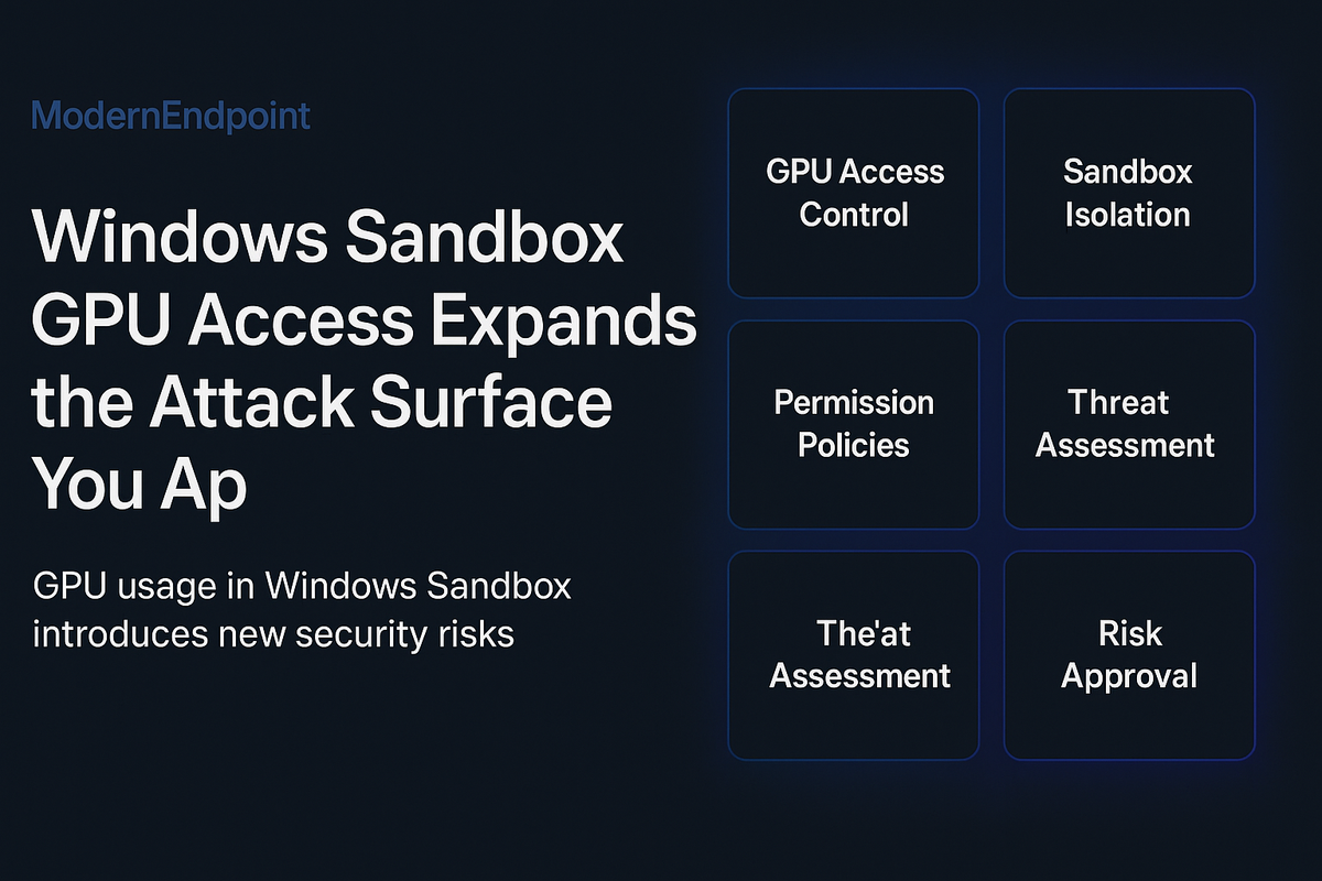 Windows Sandbox GPU Access Expands the Attack Surface You Approved