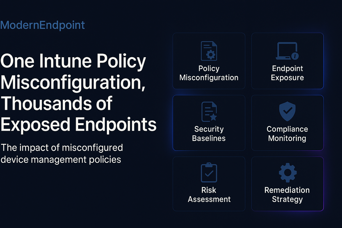 One Intune Policy Misconfiguration, Thousands of Exposed Endpoints