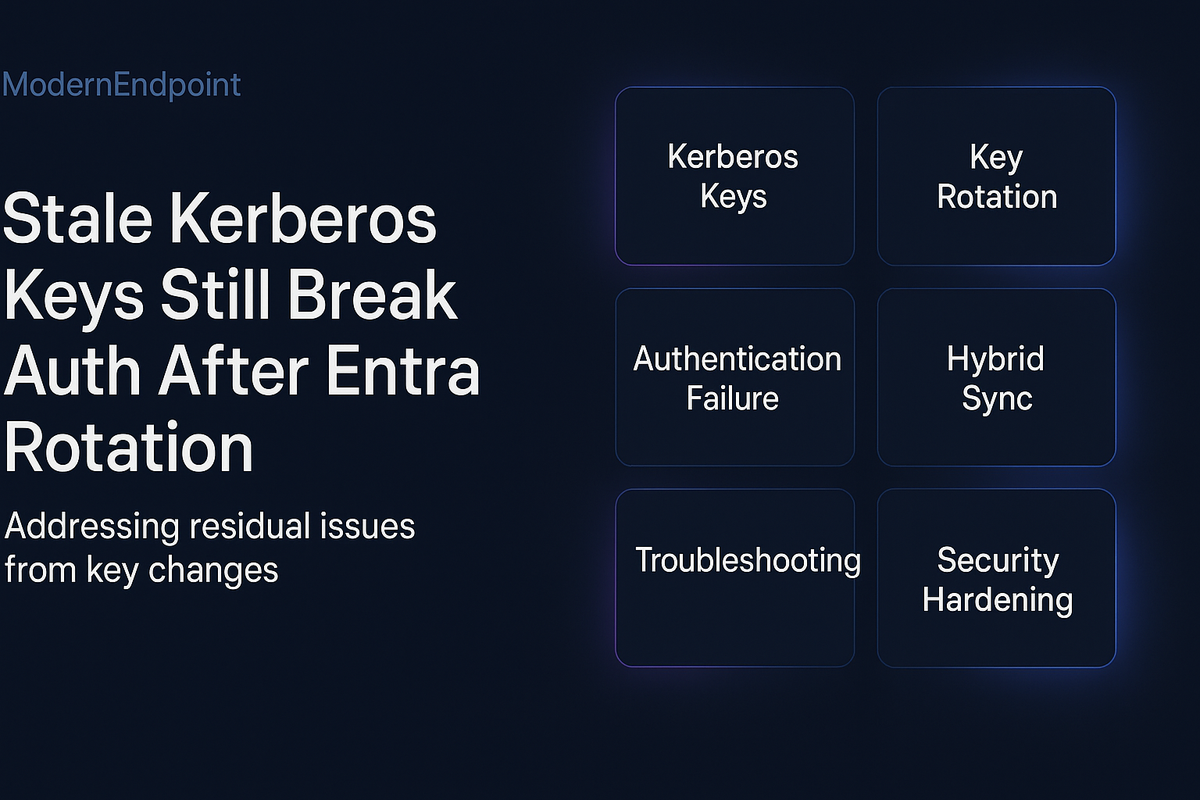 Stale Kerberos Keys Still Break Auth After Entra Rotation