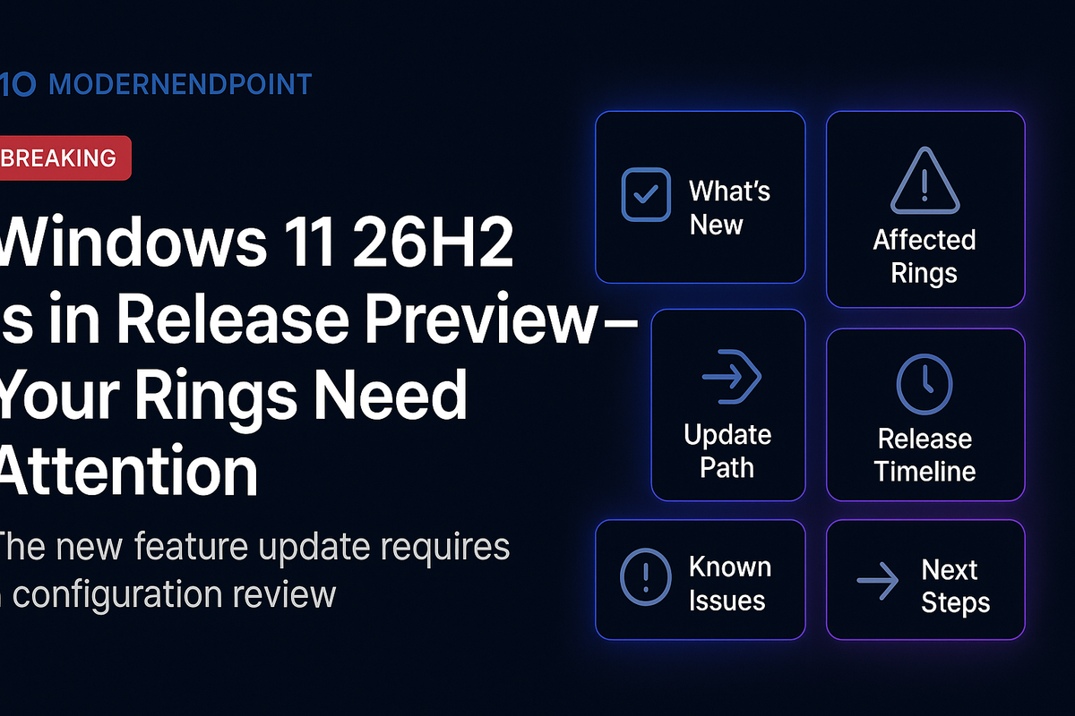 Windows 11 26H2 Is in Release Preview — Your Rings Need Attention