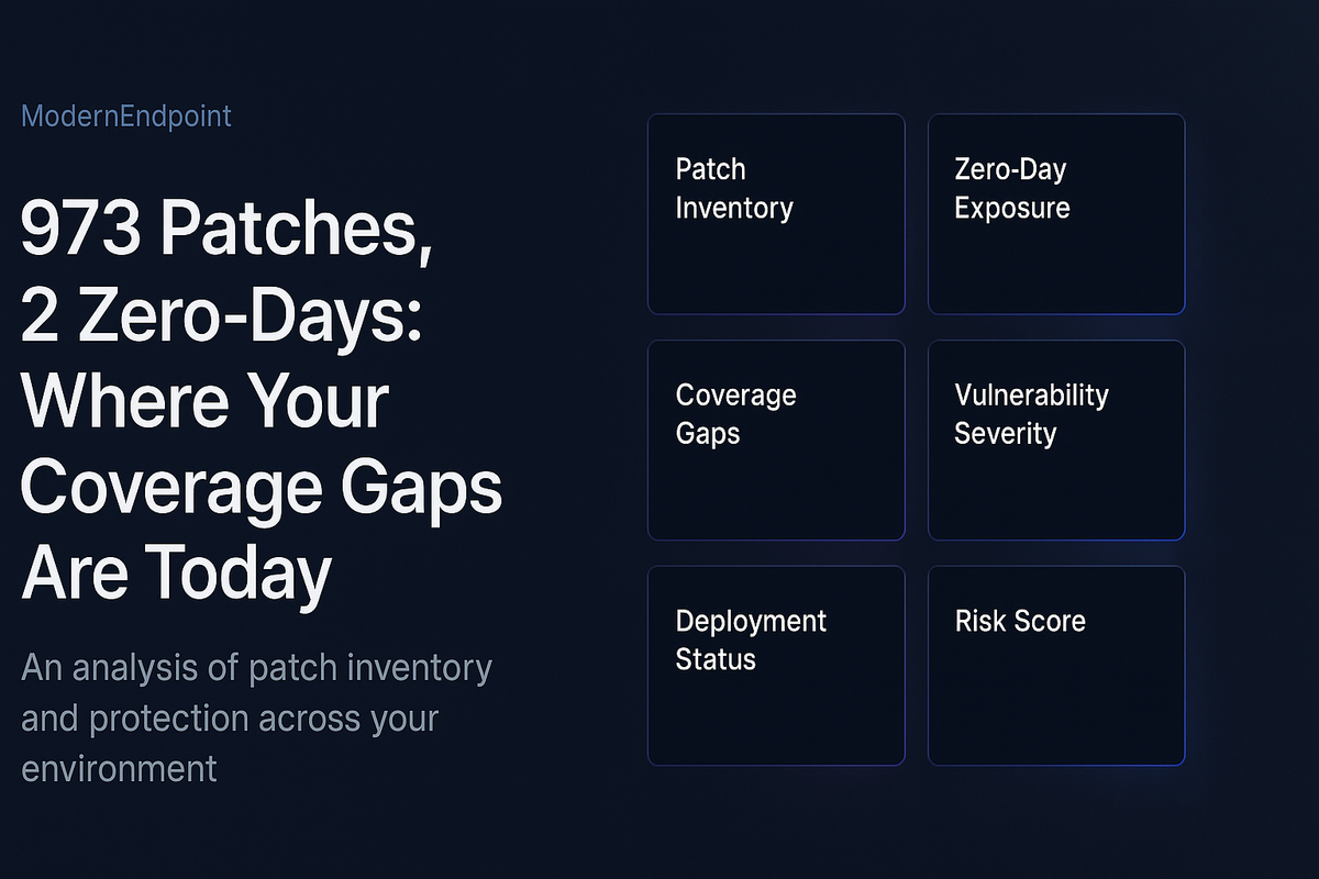 973 Patches, 2 Zero-Days: Where Your Coverage Gaps Are Today