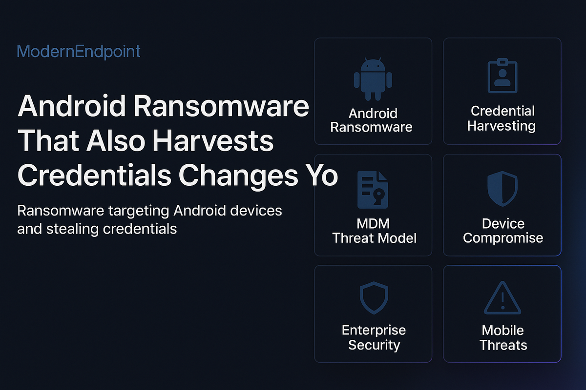 Android Ransomware That Also Harvests Credentials Changes Your MDM Threat Model