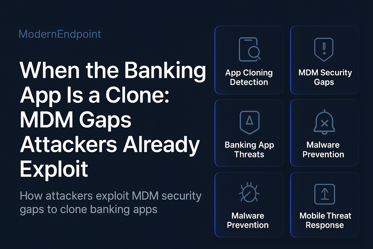 When the Banking App Is a Clone: MDM Gaps Attackers Already Know