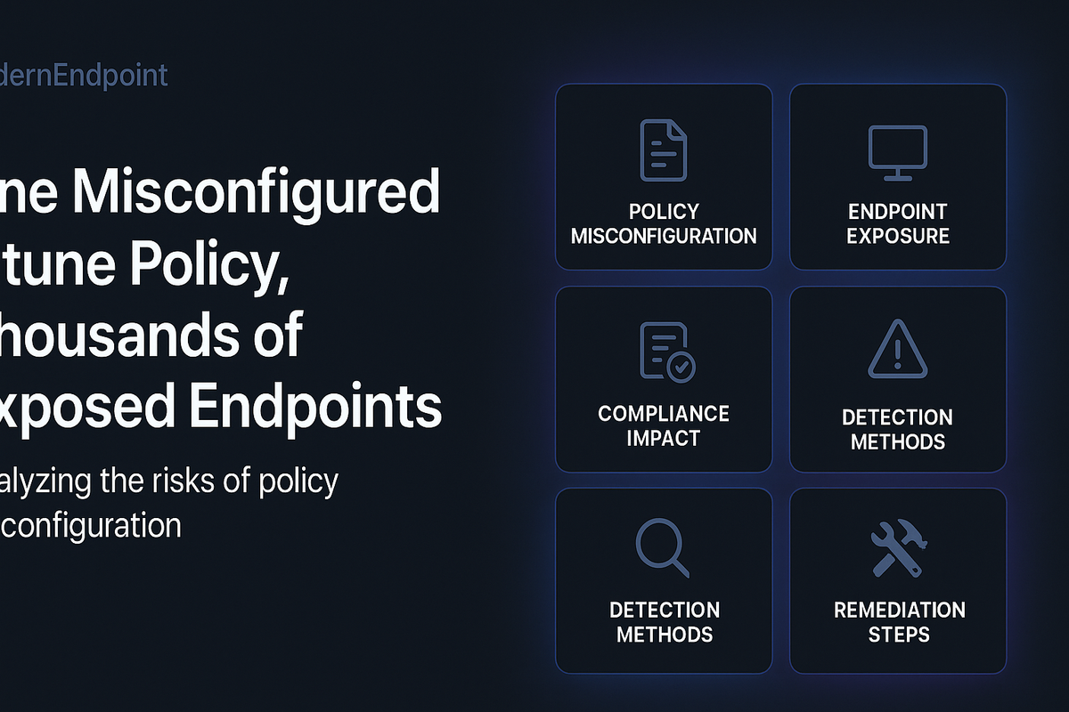 One Misconfigured Intune Policy, Thousands of Exposed Endpoints