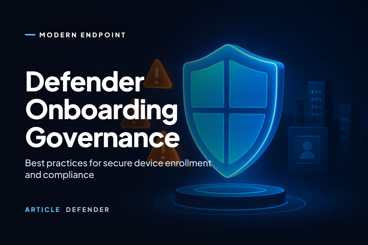 Defender Onboarding Governance