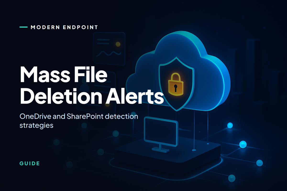 Mass File Deletion Alerts: OneDrive & SharePoint Detection Layers