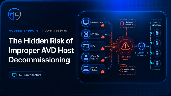 🔥 The Hidden Risk of Improper AVD Host Decommissioning