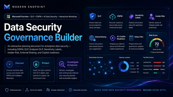Data Security Governance Builder